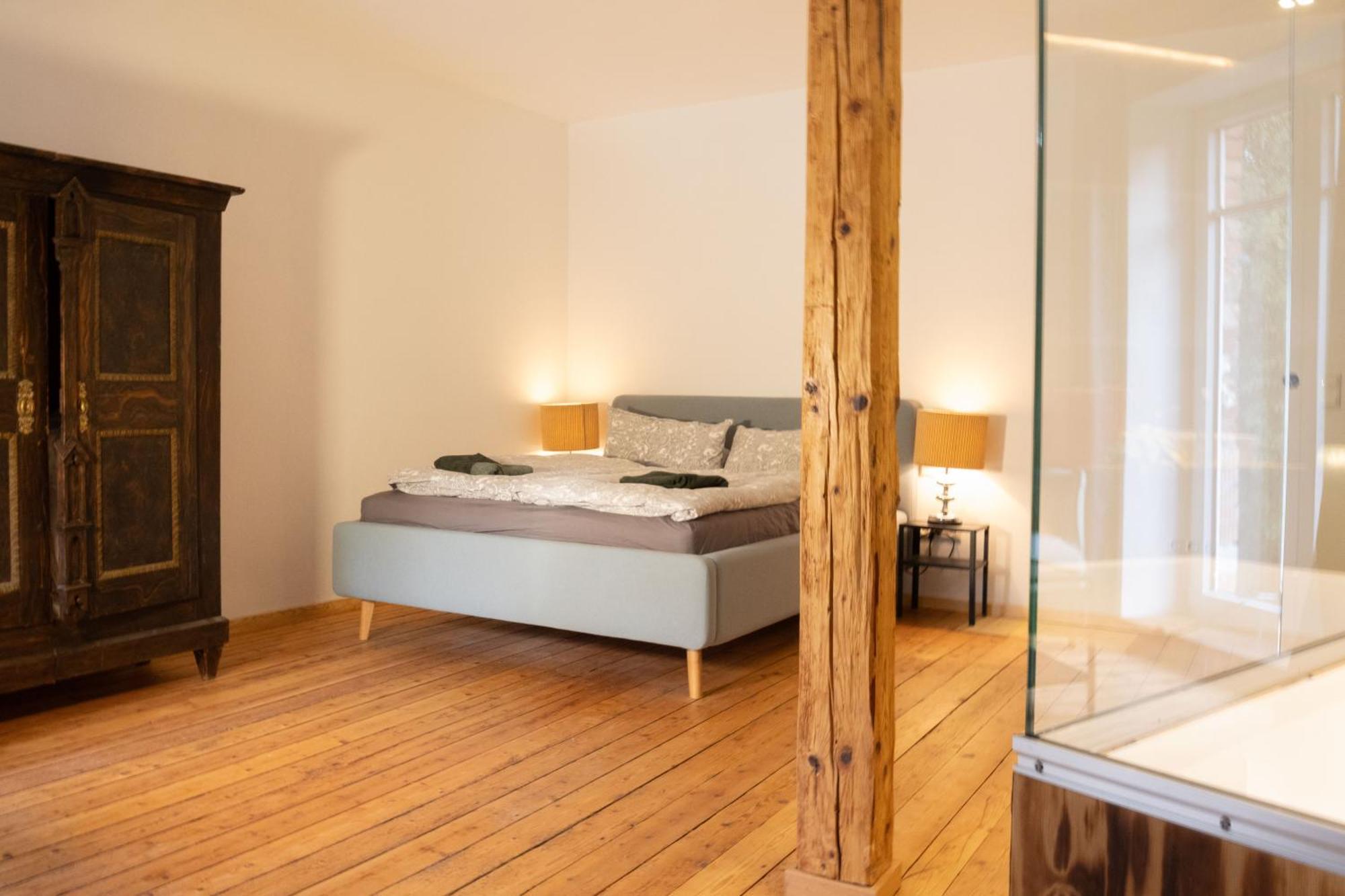 Loft Apartment Mit Grosser Badewanne B Mugeln Extérieur photo