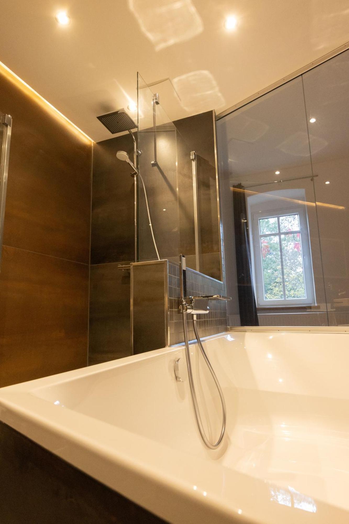 Loft Apartment Mit Grosser Badewanne B Mugeln Extérieur photo