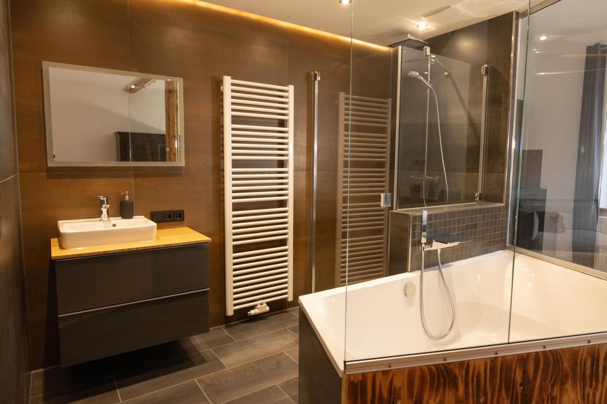 Loft Apartment Mit Grosser Badewanne B Mugeln Extérieur photo